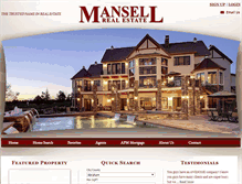 Tablet Screenshot of mansellrealestate.com